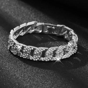 Ice-Covered Cuban Link Bracelet